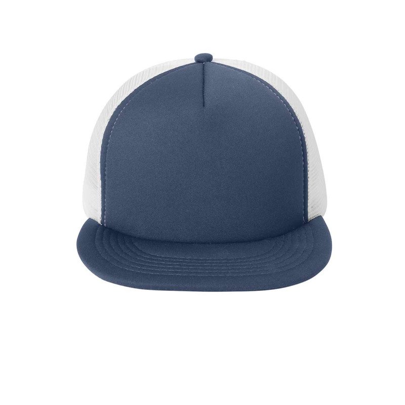 Custom Embroidered Flat Bill Snapback Trucker Cap | Modern B2B Corporate Apparel & Retail Merch