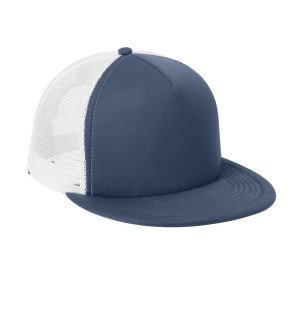 Custom Embroidered Flat Bill Snapback Trucker Cap | Modern B2B Corporate Apparel & Retail Merch