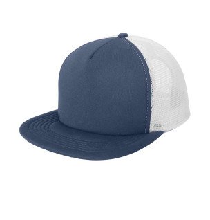 Custom Embroidered Flat Bill Snapback Trucker Cap | Modern B2B Corporate Apparel & Retail Merch