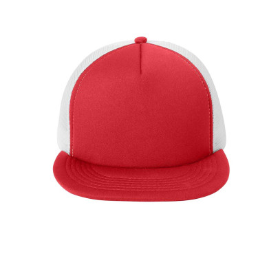 Flat Bill Snapback Trucker Cap