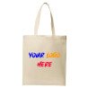 Custom Full-Color DTF Printed Core Cotton Tote Bag | Professional Everyday Branding & Gifts
