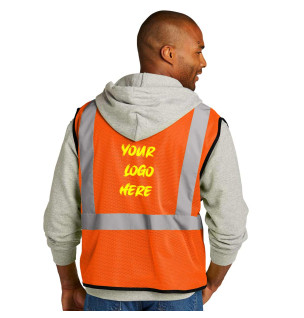 Economy Mesh Safety Vest with Logo