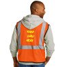 Custom Printed Mesh Utility Vest Economy| Your Logo Here