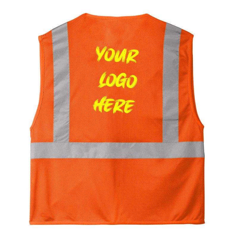 Personalized Reflective Work Vest | Full-Color DTF for Team Logos