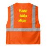 Personalized Reflective Work Vest | Full-Color DTF for Team Logos