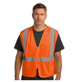 Personalized Reflective Work Vest | Full-Color DTF for Team Logos