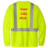 Custom Company Logo Safety Shirt | Long Sleeve Hi-Vis (Printed)