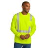 Custom Company Logo Safety Shirt | Long Sleeve Hi-Vis (Printed)