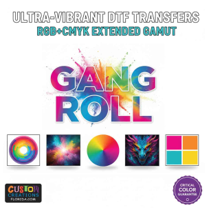 Ultra-Vibrant DTF Transfers | Guaranteed Color Fidelity with RGB+CMYK Extended Gamut
