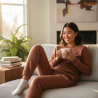 Custom DTF Print Fleece Sweatpants for Women | Personalized Soft Joggers