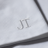TONAL EMBROIDERY Bridal Party Set | QUIET LUXURY Bachelorette INVISIBLE MONOGRAM Wedding Gift