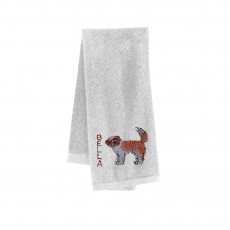 Custom embroidery Towel Dog