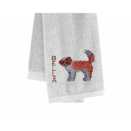 Custom embroidery Towel Dog